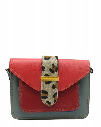 Torebka skórzana dwustronny odwracalny pasek damska listonoszka eko OLIVKA, Olivka Warsaw