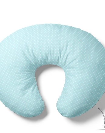 Poduszka rogal do karmienia Miętowy w kropki, Baby Love Decor