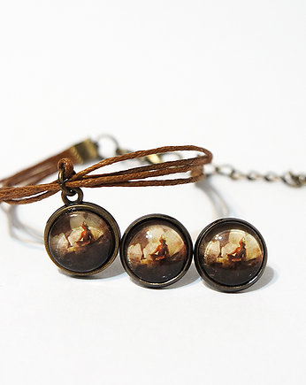 Komplet - Medytacja - kolczyki, bransoletka, yenoo