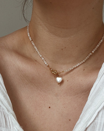 Naszyjnik Jadeit i Serce, Chmolowska Jewellery