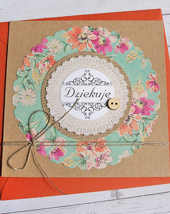 DZIĘKUJĘ : kartka handmade :: PODZIĘKOWANIE, kaktusia
