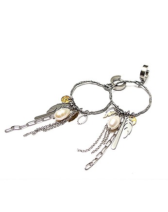 Kolczyki srebrne Alloys Collection -circle /boho/, KiKa pracownia