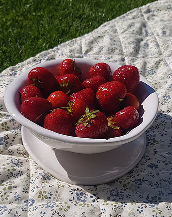 Ceramiczna miseczka sitko na owoce, durszlak, berry bowl, ARK ceramika