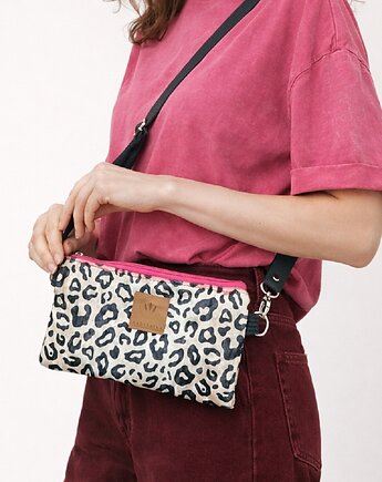 Welurowa mini saszetka na telefon Kinszasa, sabi tatka