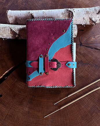 Skórzany dziennik podróży, notes podróżnika, pamiętnik A5, martuch