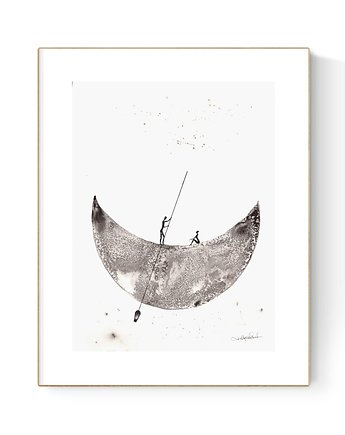Obraz 30X40 cm malowany ręcznie, MiniMalArt