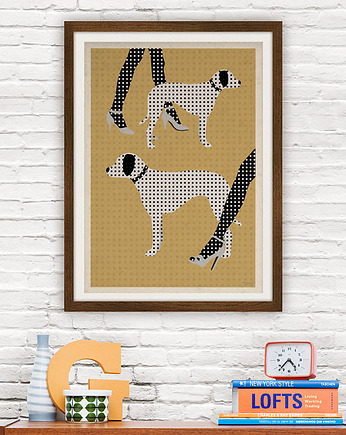Dalmatyńczki - plakat fine art, minimalmill