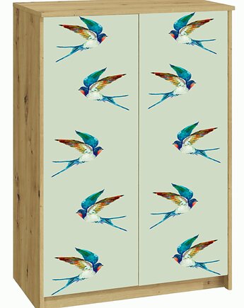 Komoda/szafka boho do pokoju dziecięcego BIRDS BOHO, Wióry i Światło