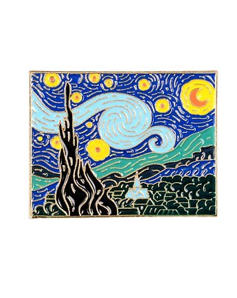 Przypinka  OBRAZ STARRY NIGHT, SAKWA
