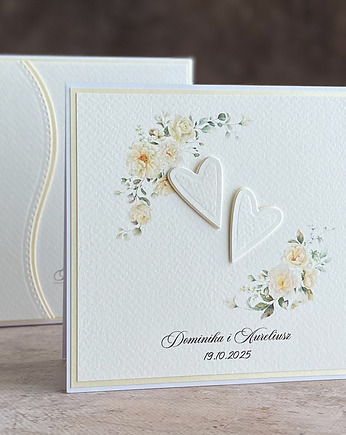 Kartka  ślubna z pudełkiem i kopertą, WP 132, Anna Art and Crafts