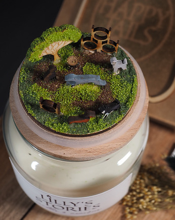 Świeca prezentowa "Happy Tails"- dla Wielbiciela Psów, Lillys Stories