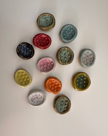 Kamień antystresowy, worry stone , miziak - zestaw, Glina & Lina