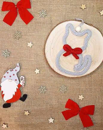 Bombka na choinkę - Kotek, Włóczkopis