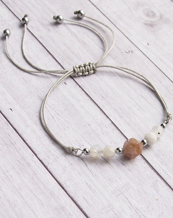 Amulet - kamień słoneczny & księżycowy, kaktusia