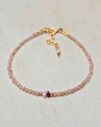 Bransoletka Minimalistka z Kamieniem Słonecznym, ILEA