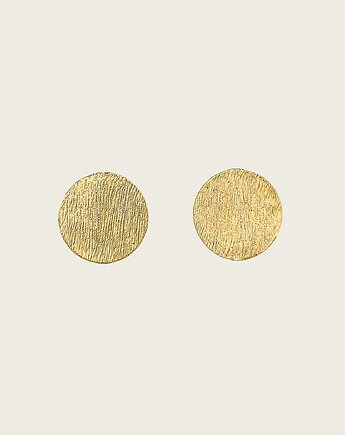 Kolczyki koła pełne złote- Simple, KOS jewellery