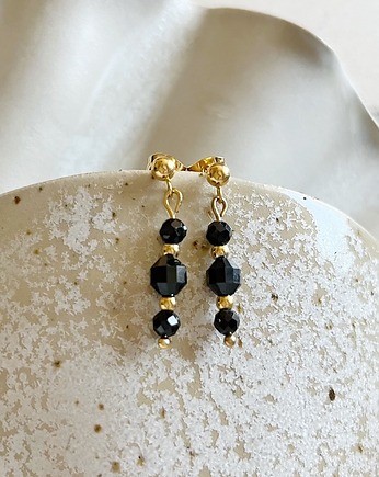 Kolczyki -  Czarny Turmalin, Gleeme Jewellery