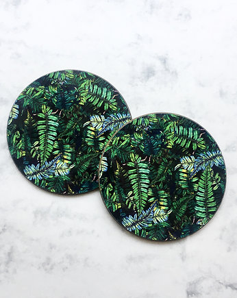 Podkładki pod kubek- Listki paproci- Ilustracja, BOSKE