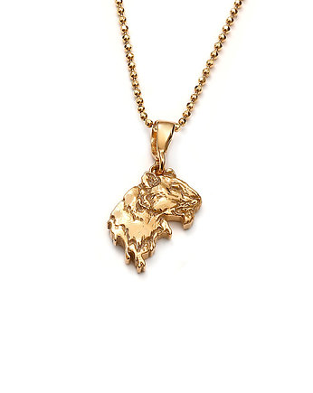Tygrys mini amulet ze złoconego srebra, Cztery Humory