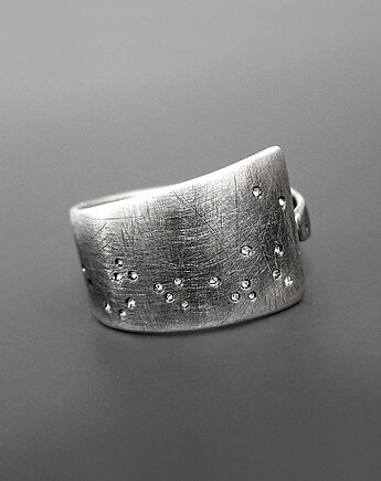 Pierścionek Nocne Niebo, Srebro, Pastelove Jewelry