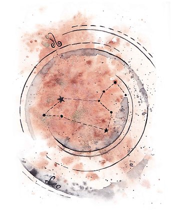 Plakat Leo Gwiazdozbiór Lwa Znak Zodiaku Lew, My Moment
