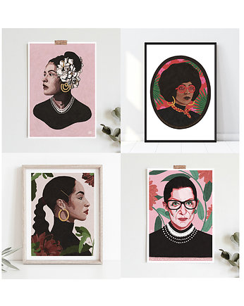 Zestaw inspirujących plakatów 4 w cenie 3, Żaneta Antosik PRINTS