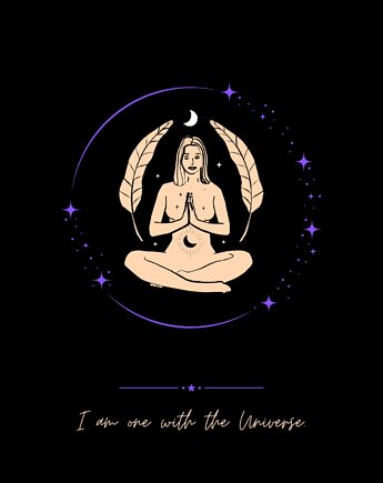 Plakat joga - UNIVERSE, Moonholi