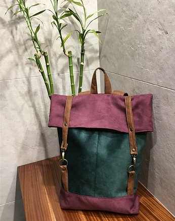 Plecak  włóczykija - block color, PRACOWNIA 166