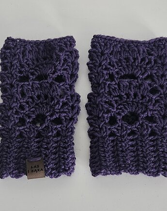 Mitenki retro z wełny, Las i Łąka