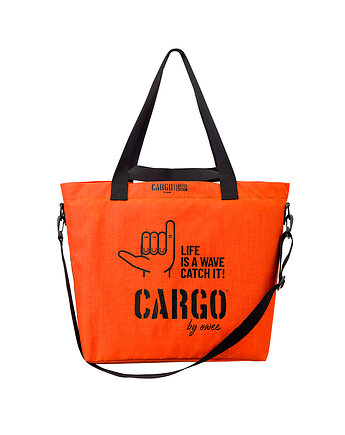 Torba CLASSIC orange LARGE "Life is a Wave" edition, CARGO by OWEE