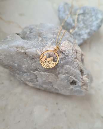 Naszyjnik z górami- złoto 585, ISSI Jewelry