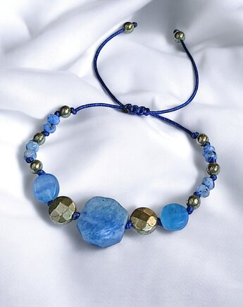 KONCENTRACJA, KREATYWNOŚĆ - kyanit, piryt - amulet, kaktusia