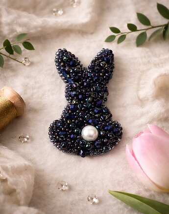 Broszka Króliczek, migotka shop