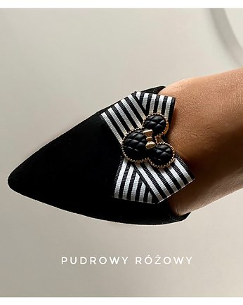 Ekskluzywne Biżuteryjne  Klipsy do butów  MICKEY NEW, Pudrowy Różowy
