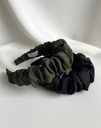 Zielona jedwabna opaska Amalia, Volie Line