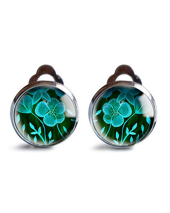 Green flowers klipsy, muamua design