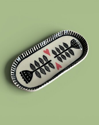 Ręcznie wykonany talerz ceramiczny, NOWdeco