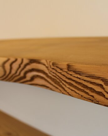 Półka ścienna z żywą krawędzią grubość 38 mm, VANLORR
