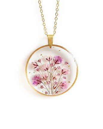 Naszyjnik z kwiatami, prezent na święta, Colie