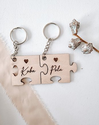 Breloki puzzle z imionami, Winietka dekoruje
