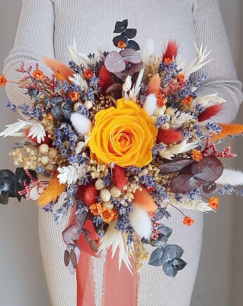 Bukiet ślubny z róż, Mudryk Viktoria Dried Flowers