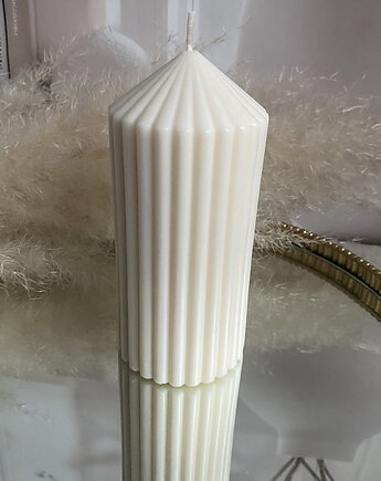 Świeca ekologiczna sojowa dekoracyjna walec "Rustic" 150x70mm, Coccola JEWELLERY