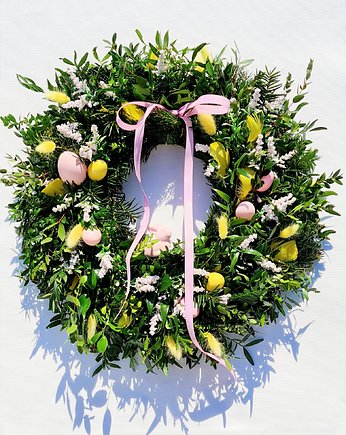 Wianek wiosenny - PINK BUNNY, MOM&SISdekorują