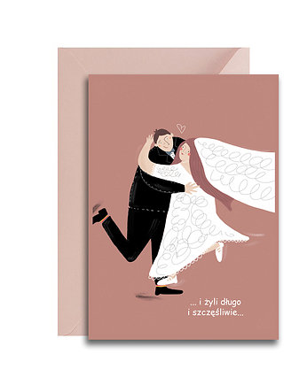 kartka okolicznościowa ślub + koperta, MUKI design