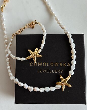 Naszyjnik z pereł naturalnych gwiazda, Chmolowska Jewellery