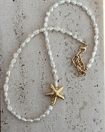 Naszyjnik z pereł naturalnych gwiazda, Chmolowska Jewellery