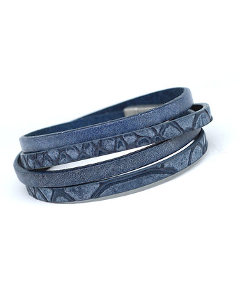 Bransoletka granatowa unisex, Kociokwik Jewelry