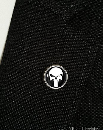 Punisher - wpinka do marynarki - 0299, EgginEgg Men