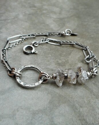 Diamenty z Herkimer srebro 925, Lahovska