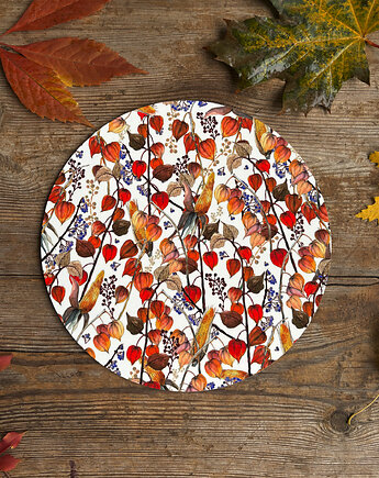 Podkładka pod talerz- Miechunka- Jesień- Ilustracja- Jesienny pattern, BOSKE